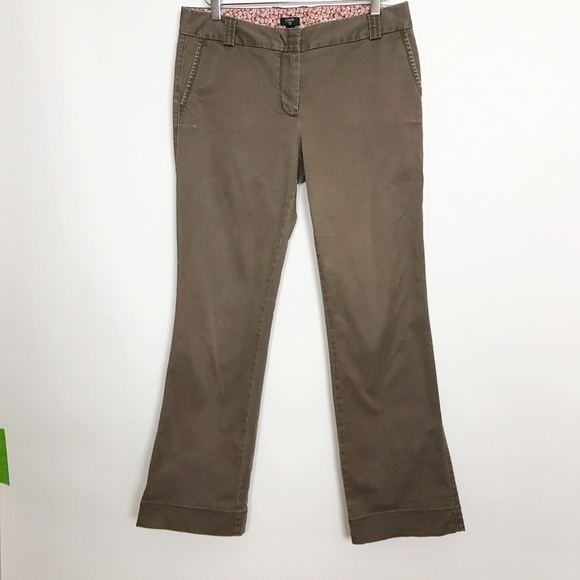 J. Crew Factory City Fit Stretch Khakis Size 8S - Picture 1 of 8